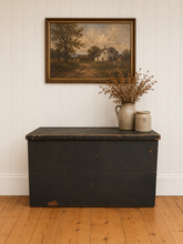 Load image into Gallery viewer, Early Pine Storage Chest – Rosehead Nails – Original Paint