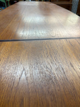 Load image into Gallery viewer, MCM Teak “Surfboard” Draw-Leaf Dining Table