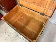 Load image into Gallery viewer, Early Pine Storage Chest – Rosehead Nails – Original Paint