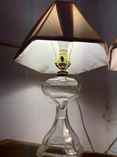 Load image into Gallery viewer, MCM Glass Table Lamps w/ Pleated Shades