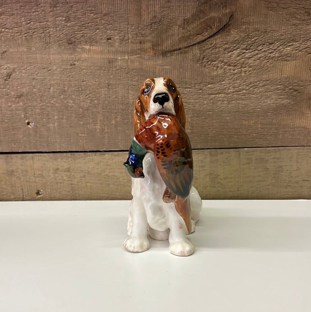 Royal Daulton, cocker spaniel with pheasant