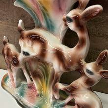Load image into Gallery viewer, Large vintage ceramic Deer vase
