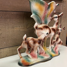 Load image into Gallery viewer, Large vintage ceramic Deer vase

