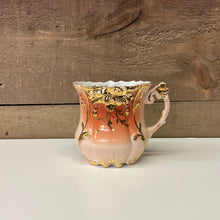 Load image into Gallery viewer, White and pink porcelain shaving mug
