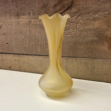 Load image into Gallery viewer, Petite frosted yellow vase
