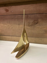 Load image into Gallery viewer, Large Brass Sailboat
