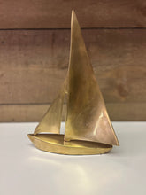 Load image into Gallery viewer, Large Brass Sailboat
