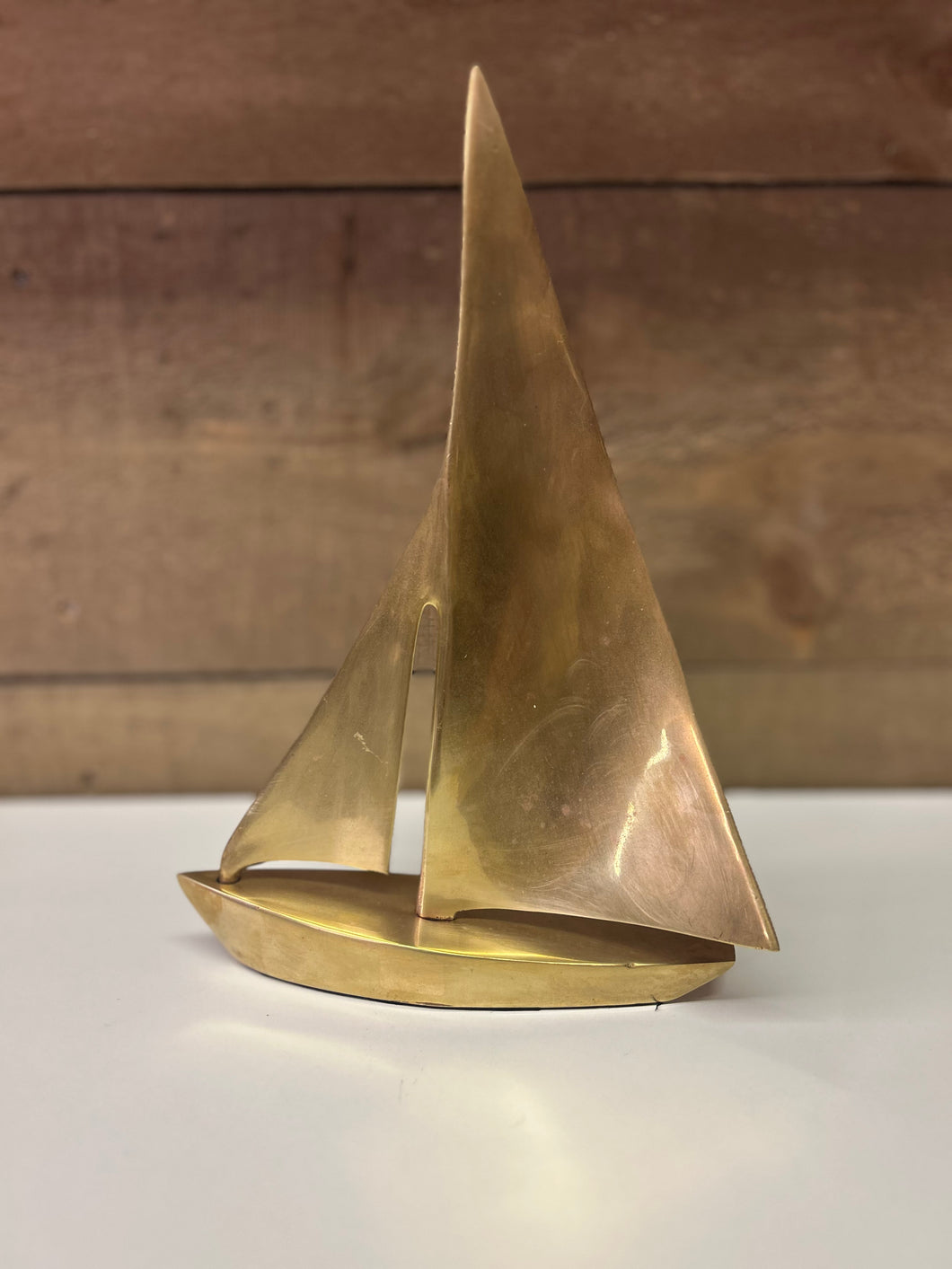 Large Brass Sailboat