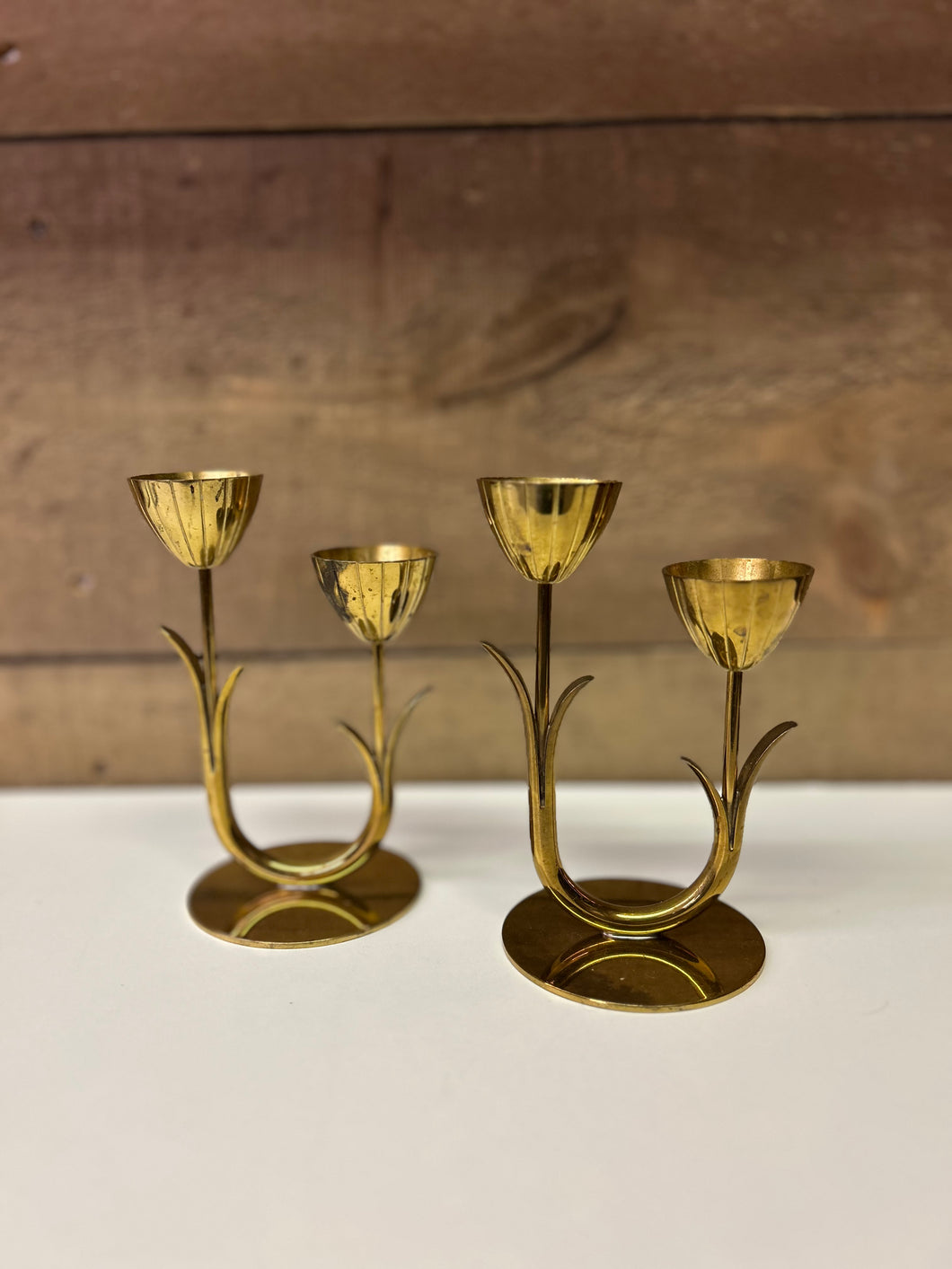 1960’s Ystad Metall Candle Holders -set