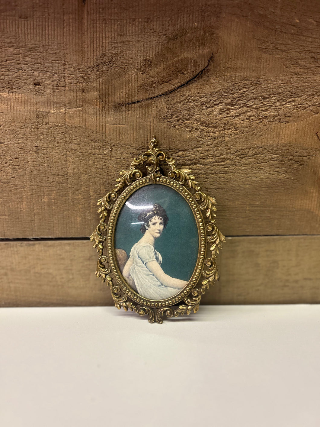 Victorian girl in frame