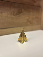 Load image into Gallery viewer, Miniature brass sailboat
