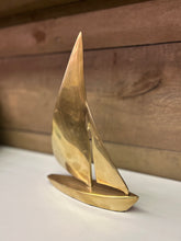 Load image into Gallery viewer, Large Brass Sailboat
