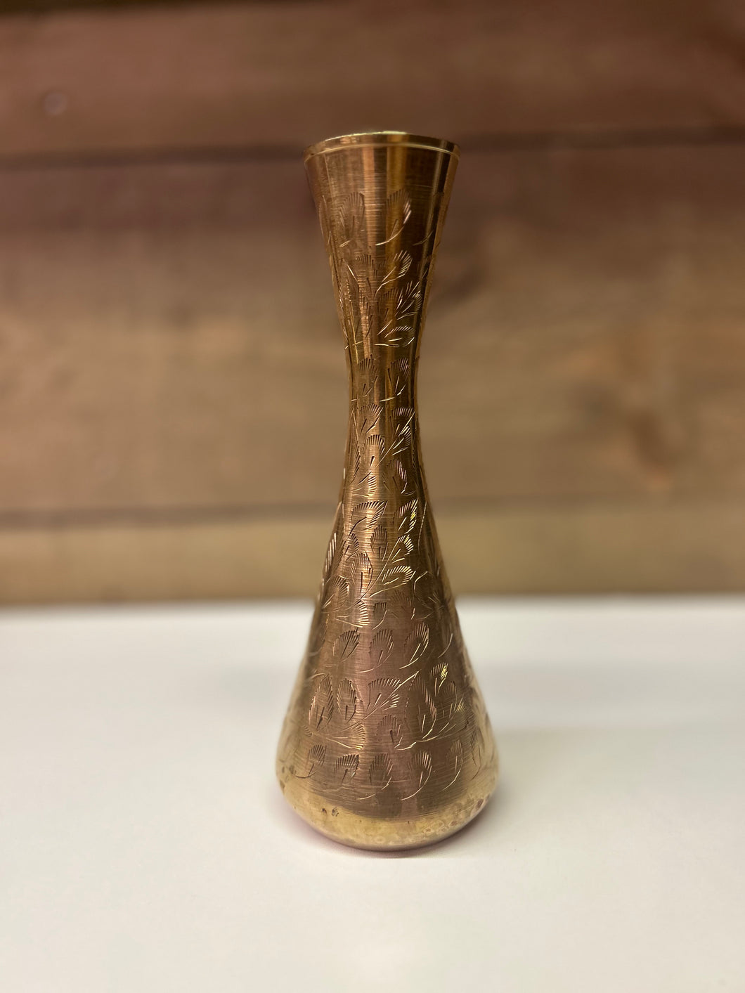 Edged brass Vase