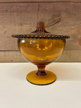 Load image into Gallery viewer, Depression glass Amber dish
