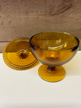 Load image into Gallery viewer, Depression glass Amber dish
