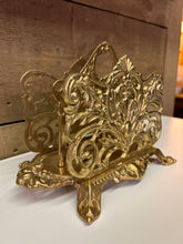 Load image into Gallery viewer, Art Nouveau brass letter holder
