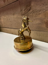 Load image into Gallery viewer, Brass unicorn music box
