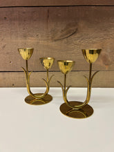 Load image into Gallery viewer, 1960’s Ystad Metall Candle Holders -set
