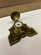 Load image into Gallery viewer, English antique brass InkWell
