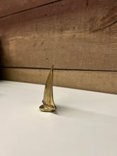 Load image into Gallery viewer, Miniature brass sailboat
