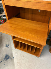 Load image into Gallery viewer, Mid-Century Modern Danish Teak Record &amp; Media Stand on Castors
