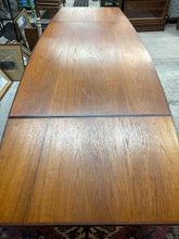 Load image into Gallery viewer, MCM Teak “Surfboard” Draw-Leaf Dining Table
