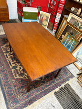 Load image into Gallery viewer, MCM Teak “Surfboard” Draw-Leaf Dining Table
