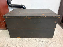 Load image into Gallery viewer, Early Pine Storage Chest – Rosehead Nails – Original Paint
