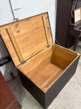 Load image into Gallery viewer, Early Pine Storage Chest – Rosehead Nails – Original Paint
