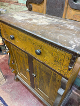 Load image into Gallery viewer, Quebec Primitive Server w/ Original Two-Tone Alligator Paint &amp; Folk Art Form
