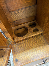 Load image into Gallery viewer, Quarter-Sawn Oak Shaving Stand with Mirror
