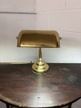 Load image into Gallery viewer, Art Deco Brass Banker’s Desk Lamp
