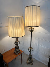 Load image into Gallery viewer, Ornate Hollywood Regency-Style Table &amp; Floor Lamps
