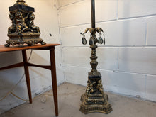 Load image into Gallery viewer, Ornate Hollywood Regency-Style Table &amp; Floor Lamps
