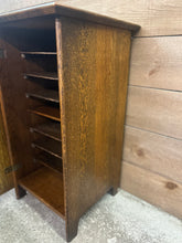 Load image into Gallery viewer, Quarter-Sawn Oak Storage Cabinet w/ Locking Door
