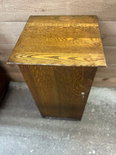 Load image into Gallery viewer, Quarter-Sawn Oak Storage Cabinet w/ Locking Door
