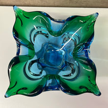 Load image into Gallery viewer, Chalet glass/art glass dish/ashtray
