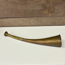 Load image into Gallery viewer, Small, Brass, hunting horn

