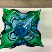 Load image into Gallery viewer, Chalet glass/art glass dish/ashtray
