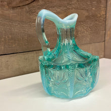 Load image into Gallery viewer, Antique blue glass oil cruet mousing stopper
