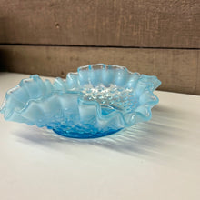 Load image into Gallery viewer, Fenton blue ruffle dish
