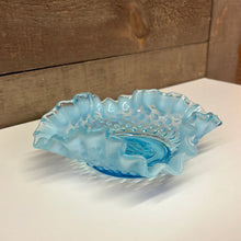 Load image into Gallery viewer, Fenton blue ruffle dish

