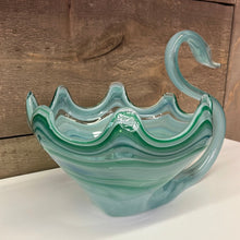 Load image into Gallery viewer, Vintage hand blown glass, swan,l
