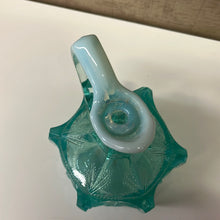 Load image into Gallery viewer, Antique blue glass oil cruet mousing stopper
