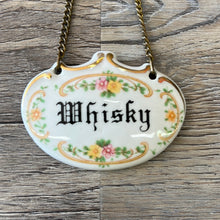 Load image into Gallery viewer, Vintage, ceramic liquor tag
