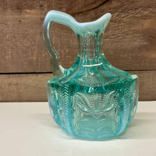 Load image into Gallery viewer, Antique blue glass oil cruet mousing stopper
