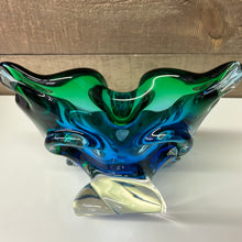 Load image into Gallery viewer, Chalet glass/art glass dish/ashtray
