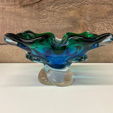 Load image into Gallery viewer, Chalet glass/art glass dish/ashtray
