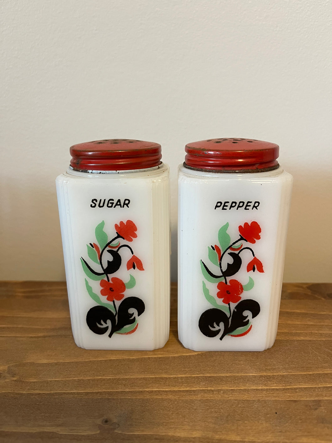 Vintage Sugar and Pepper Shakers