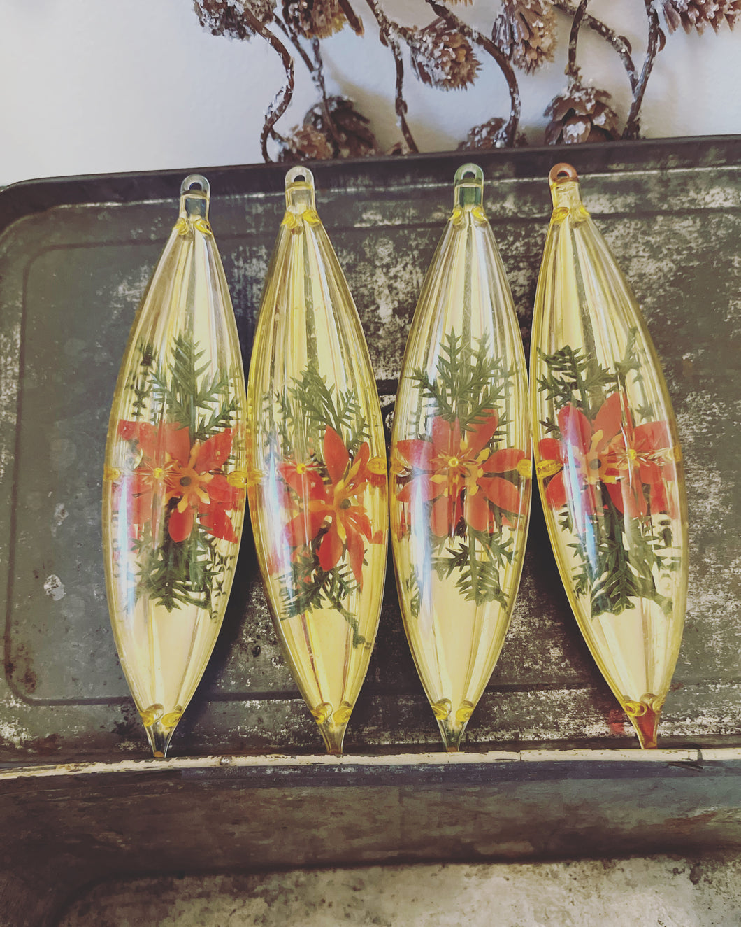 Vintage Christmas tree decorations